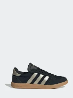 adidas Black / Silver Breaknet Sleek Trainers^Women Sneakers|Sportswear