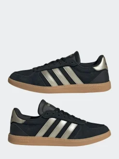adidas Black / Silver Breaknet Sleek Trainers^Women Sneakers|Sportswear