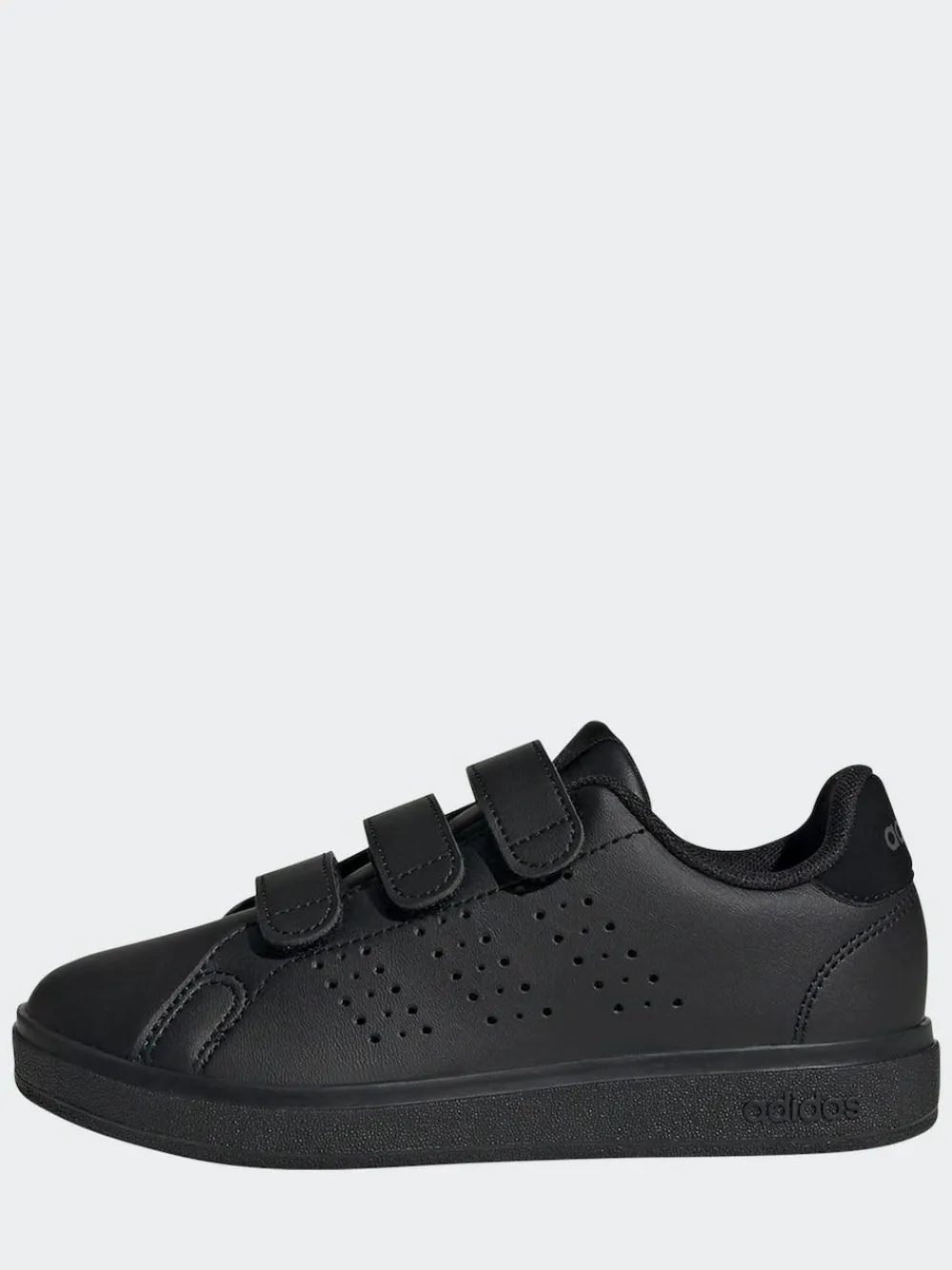 New adidas Advantage Base 2.0 Hook and Loop Kids Trainers Black