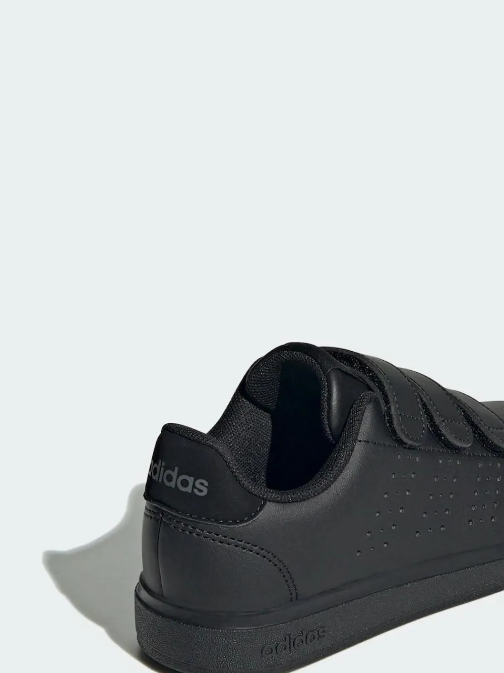 New adidas Advantage Base 2.0 Hook and Loop Kids Trainers Black