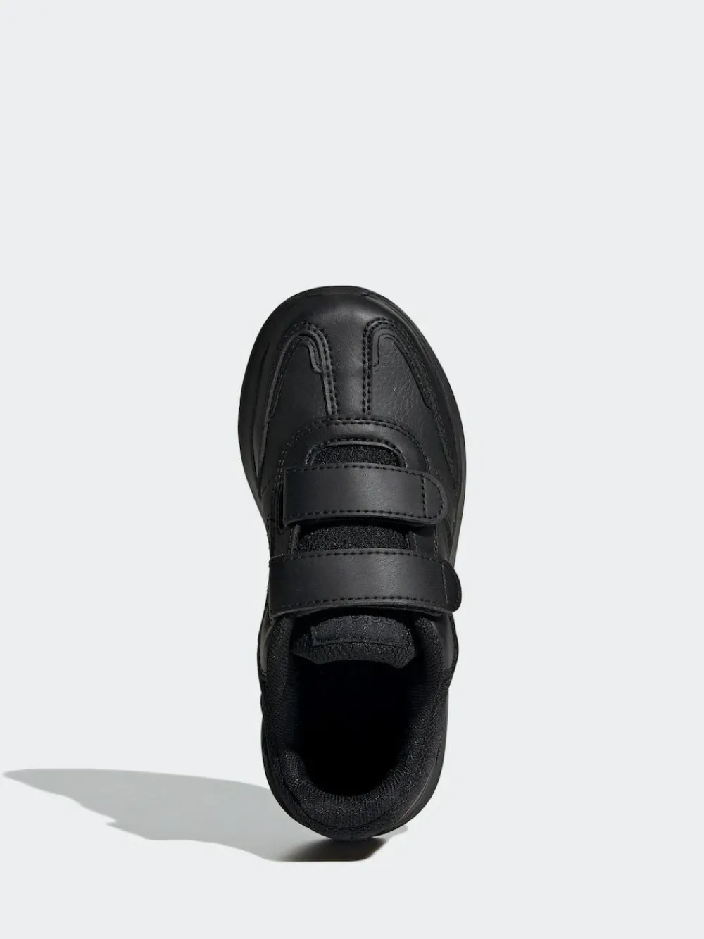 adidas Black Chrome Tensaur Switch Hook and Loop Kids Trainers^BOY School Shoes|Boys Shoes