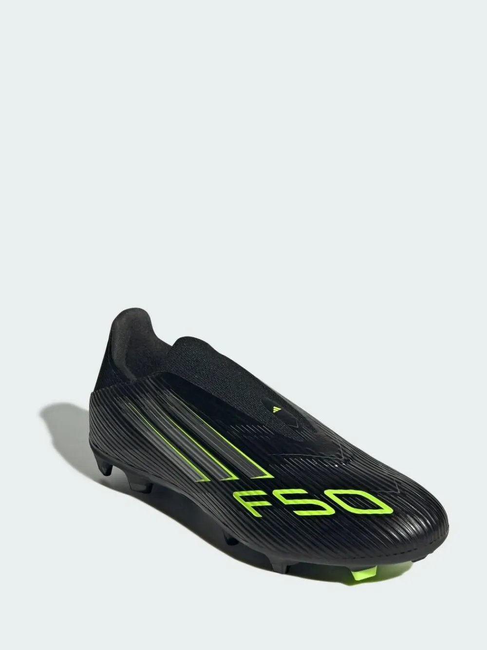 adidas Black F50 League Laceless Firm/Multi-Ground Boots^ Soccer Cleats