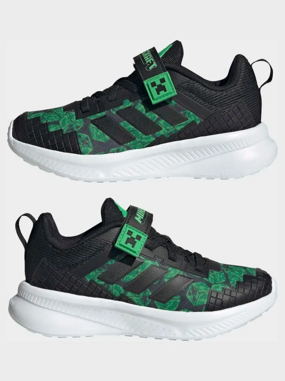 Discount adidas Minecraft Forarun 4.0 Kids Trainers Black
