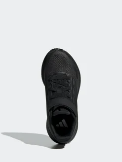adidas Black Runfalcon 5 Elastic Lace Running Kids Trainers