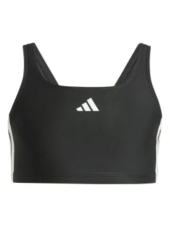 Outlet adidas 3-Stripes V-Back Kids Bikini Black