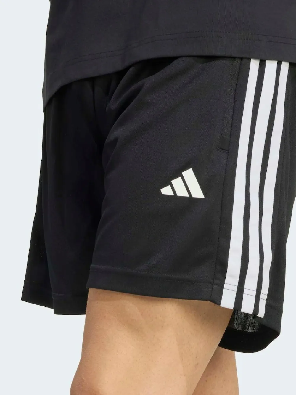 Sale adidas Workout Essentials Base 3-Stripes Pique Shorts 7Inch Black
