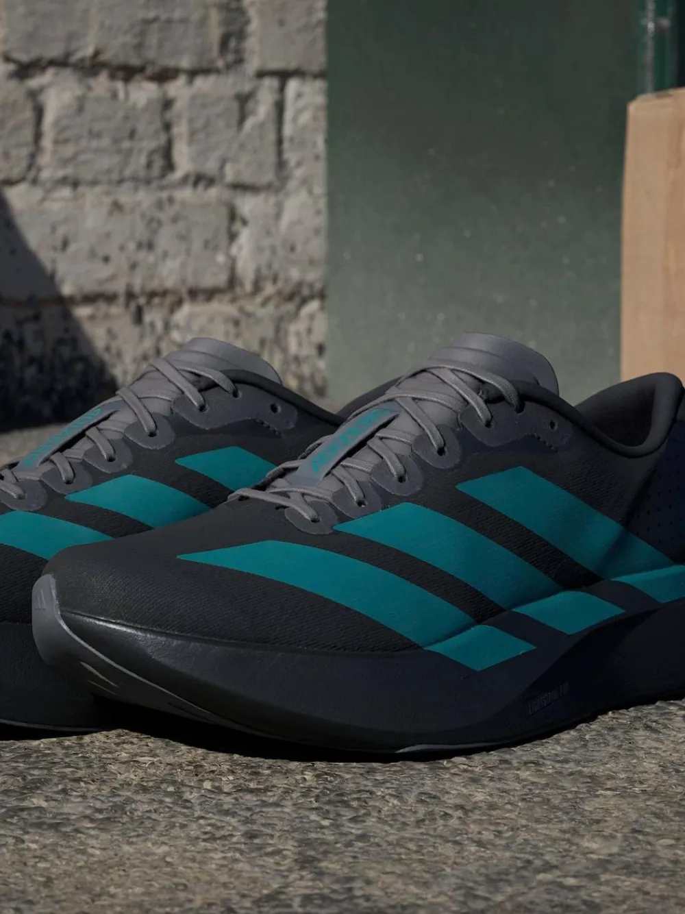 adidas Black/Green Adizero EVO SL Trainers