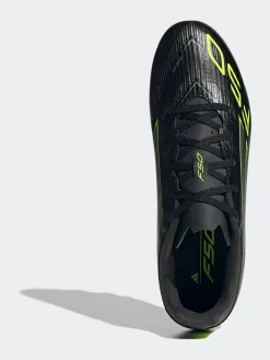 adidas Black/Grey Adult F50 Club Firm/Multi Ground Boots^ Soccer Cleats