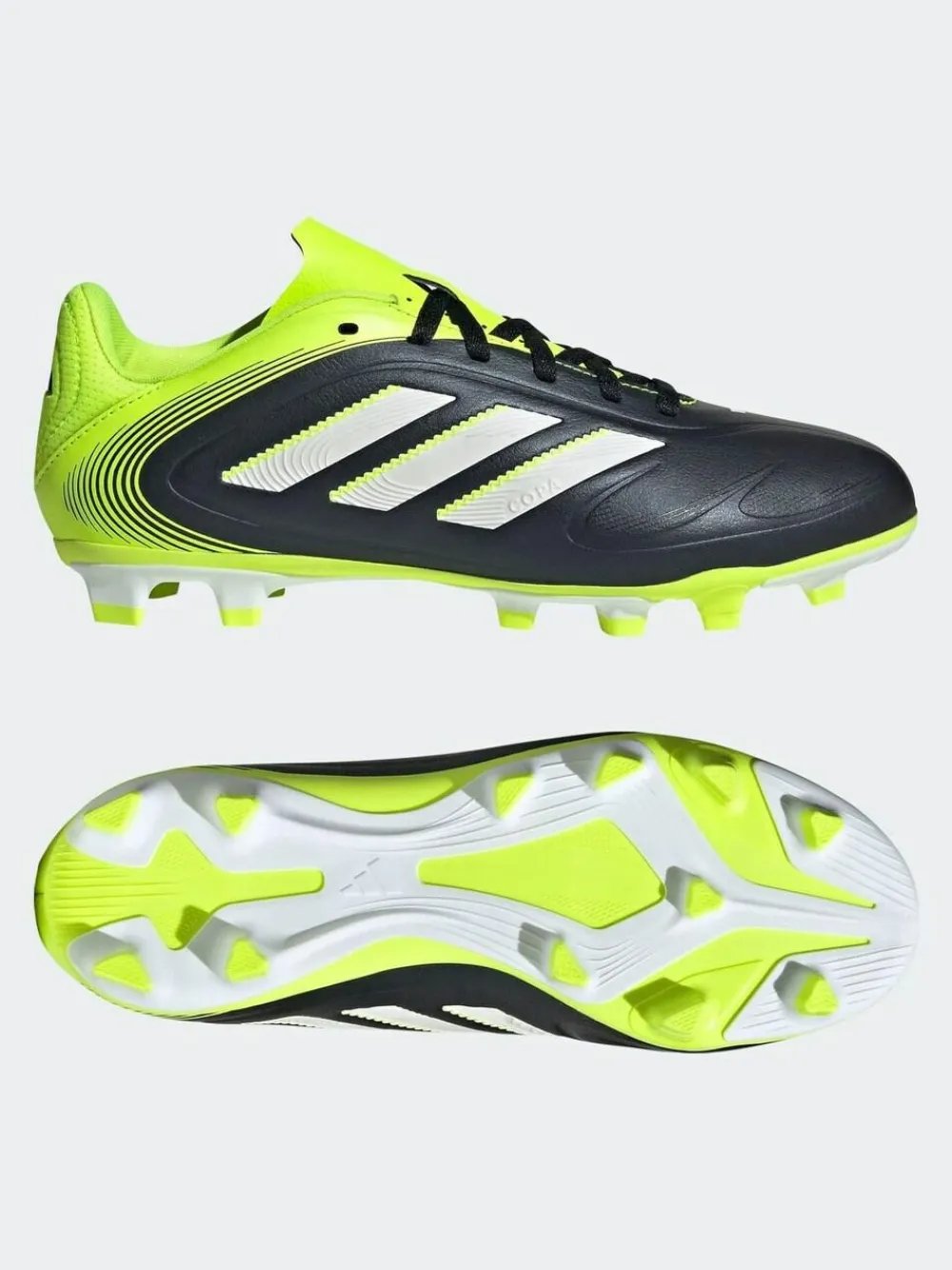 adidas Black/White Kids Copa Pure 3 Club Firm/Multi Ground Boots^ Soccer Cleats
