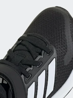 adidas Black/White Runfalcon 5 Elastic Lace Running Kids Trainers^BOY Sneakers|Sneakers