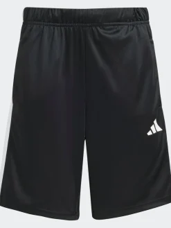 Sale adidas Train Essentials 3-Stripes Kids T-Shirt & Shorts Set Black/White