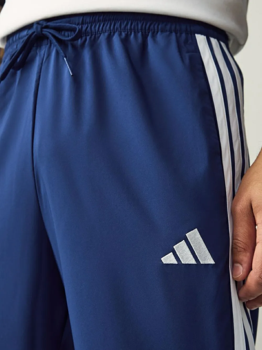 Sale adidas Essentials 3-Stripes Stanford Open Hem Joggers Blue
