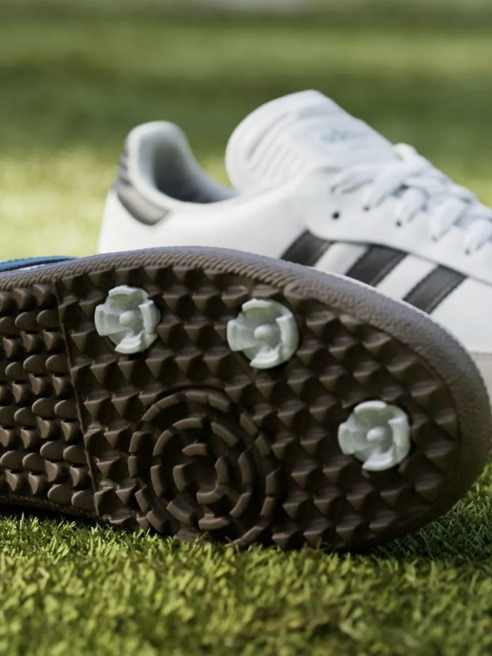 Clearance Adidas Golf Samba Spikeless Shoes White/Black