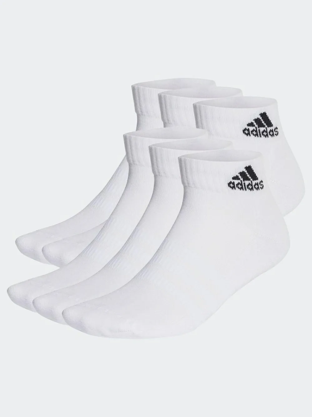 adidas Off White Cushioned Sportswear Ankle Socks 6 Pack