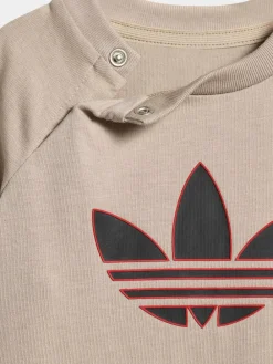 Sale adidas originals Trefoil Top and Shorts Infant Set Neutral