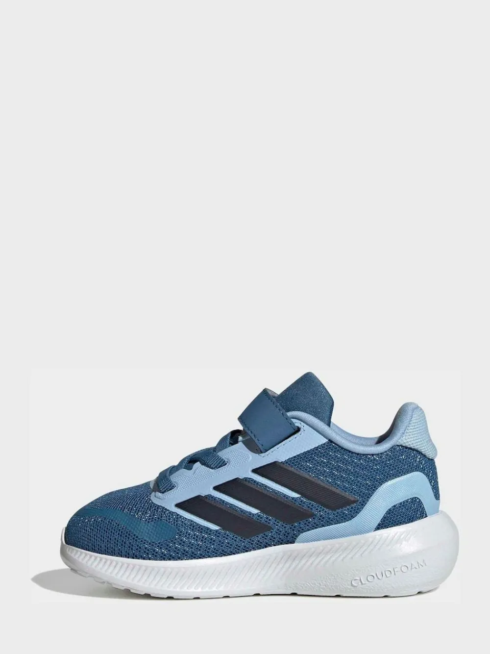 adidas Sky Blue Runfalcon 5 Hook and Loop Easy On Infant Trainers^BOY Sneakers|Sneakers