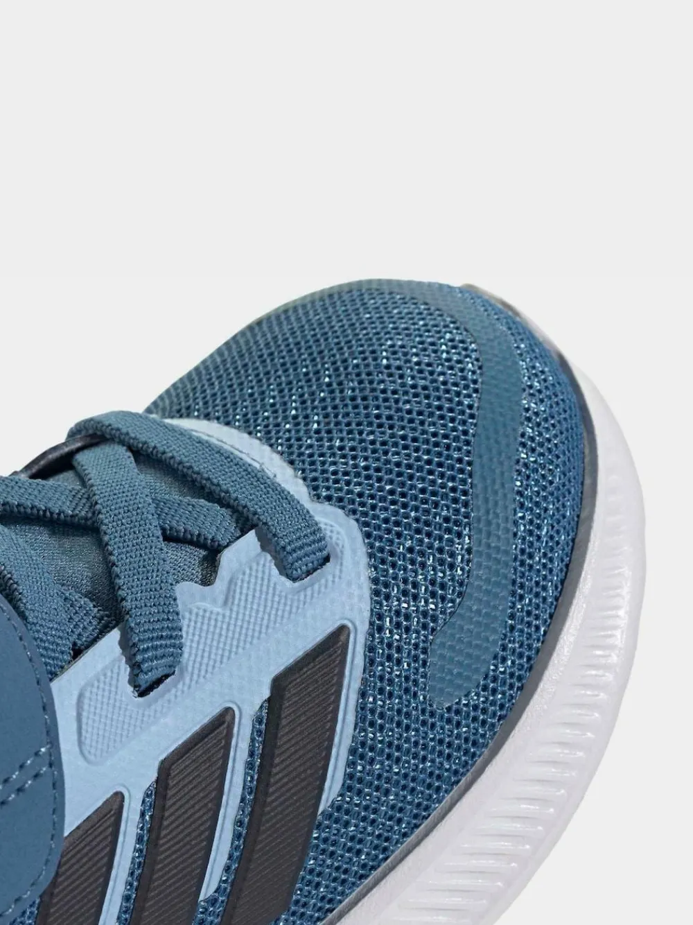 adidas Sky Blue Runfalcon 5 Hook and Loop Easy On Infant Trainers^BOY Sneakers|Sneakers
