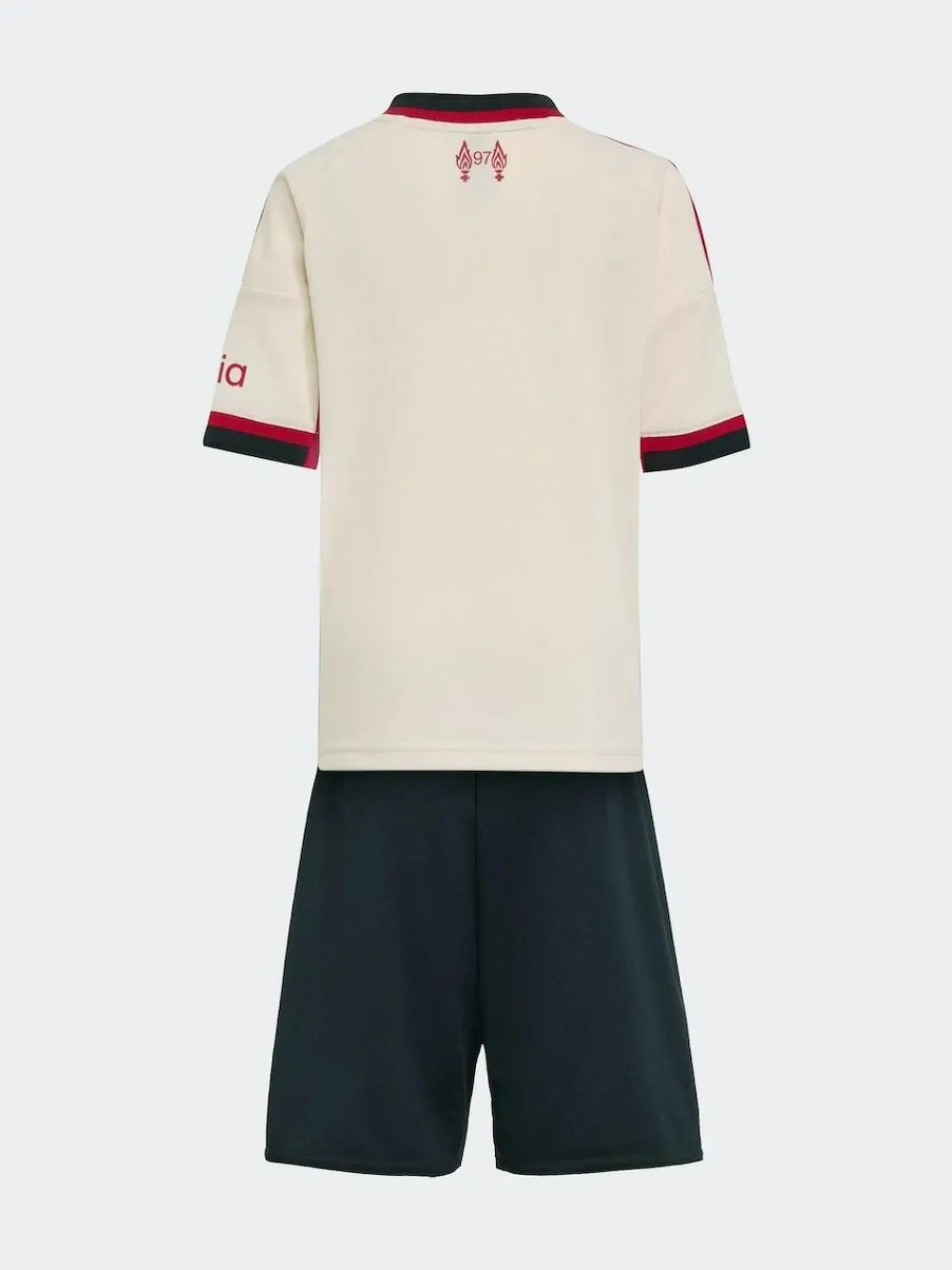 adidas White/Black Mini Kids Liverpool FC 25/26 Away Kit^ Shorts