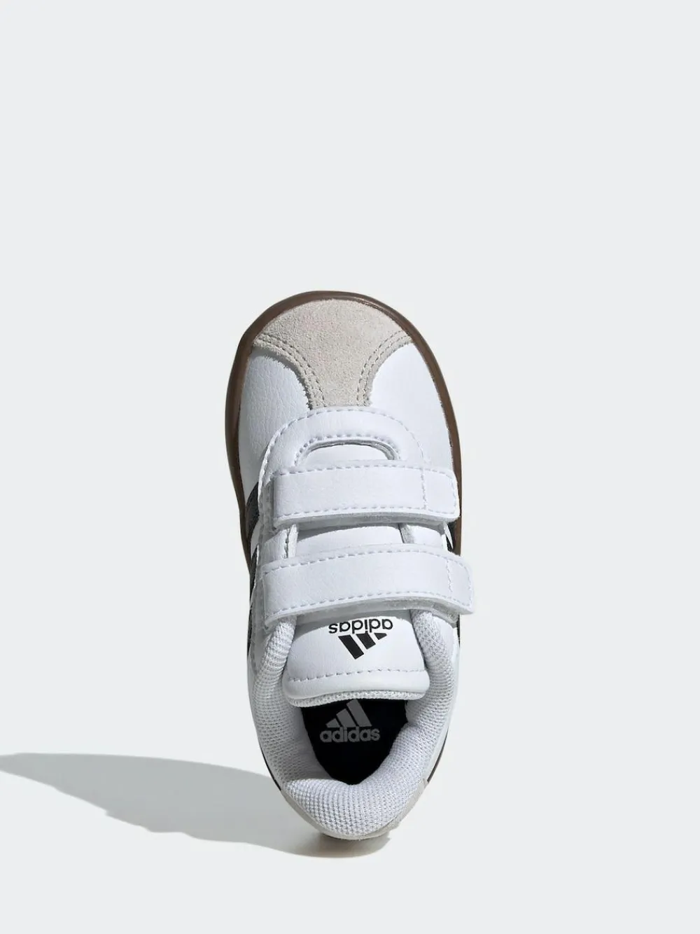 adidas White/Black VL Court 3.0 Hook and Loop Infant Trainers^BOY Sneakers|Sneakers