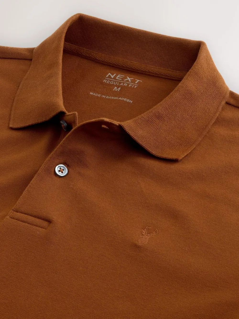 Hot Next Amber Orange Regular Fit Short Sleeve Pique Polo Shirt