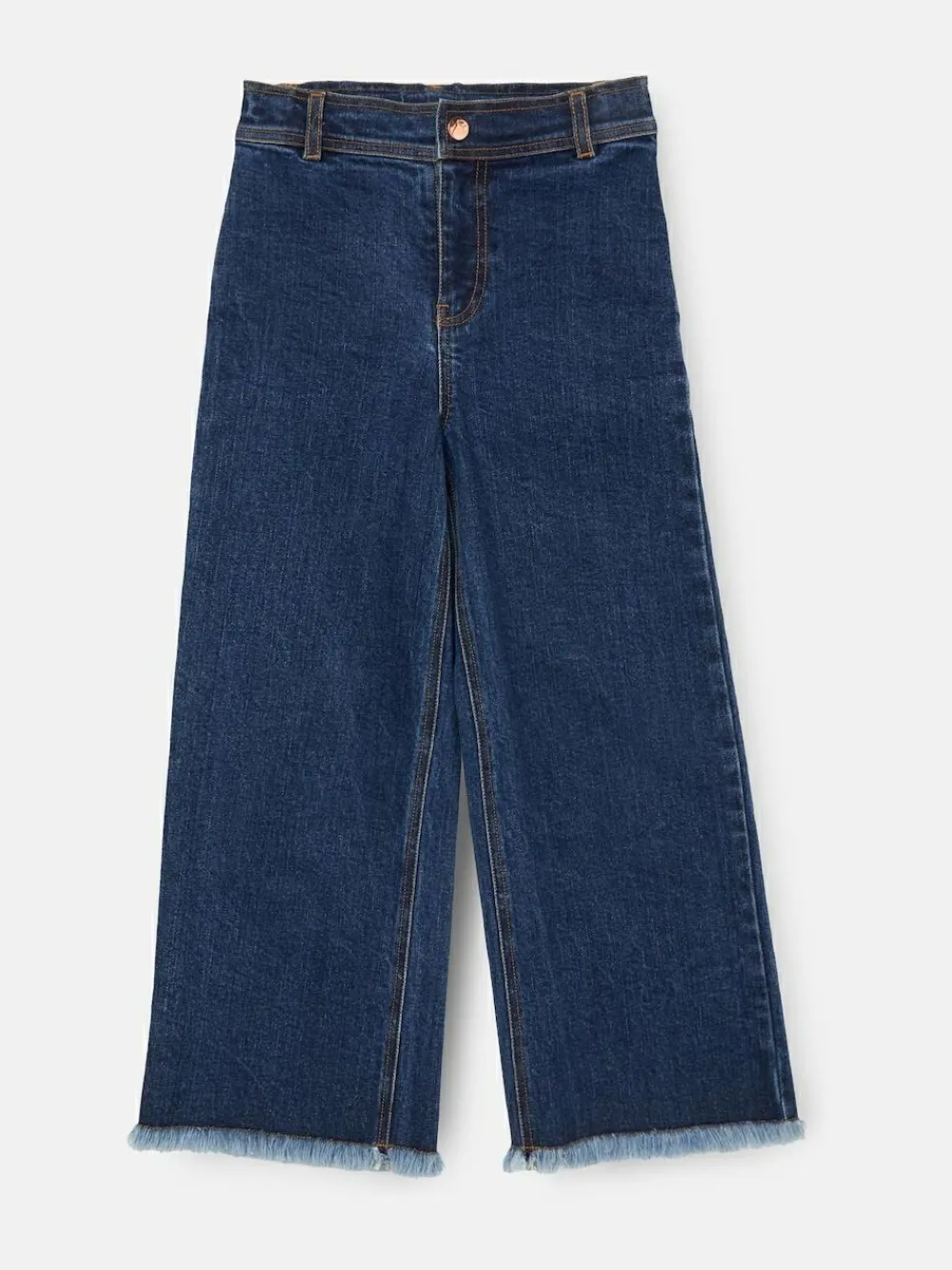 Angel & Rocket Blue Paloma Blue Heart Pocket Cropped Jeans^ Jeans