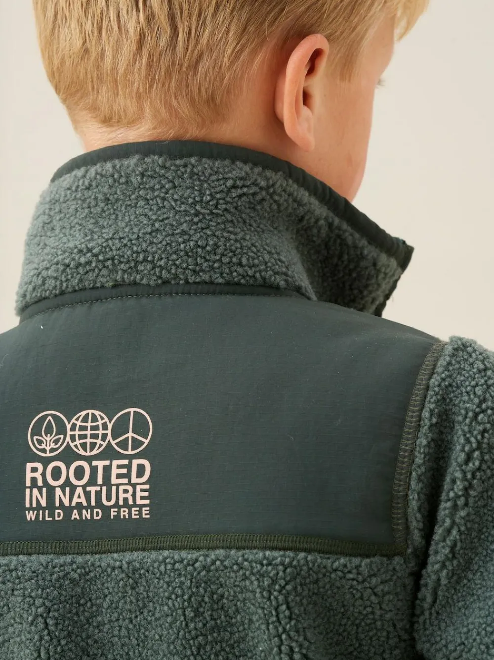 Angel & Rocket Green Aaron Zip Through Sherpa Fleece^BOY Coats & Jackets|Snowsuits & Coats