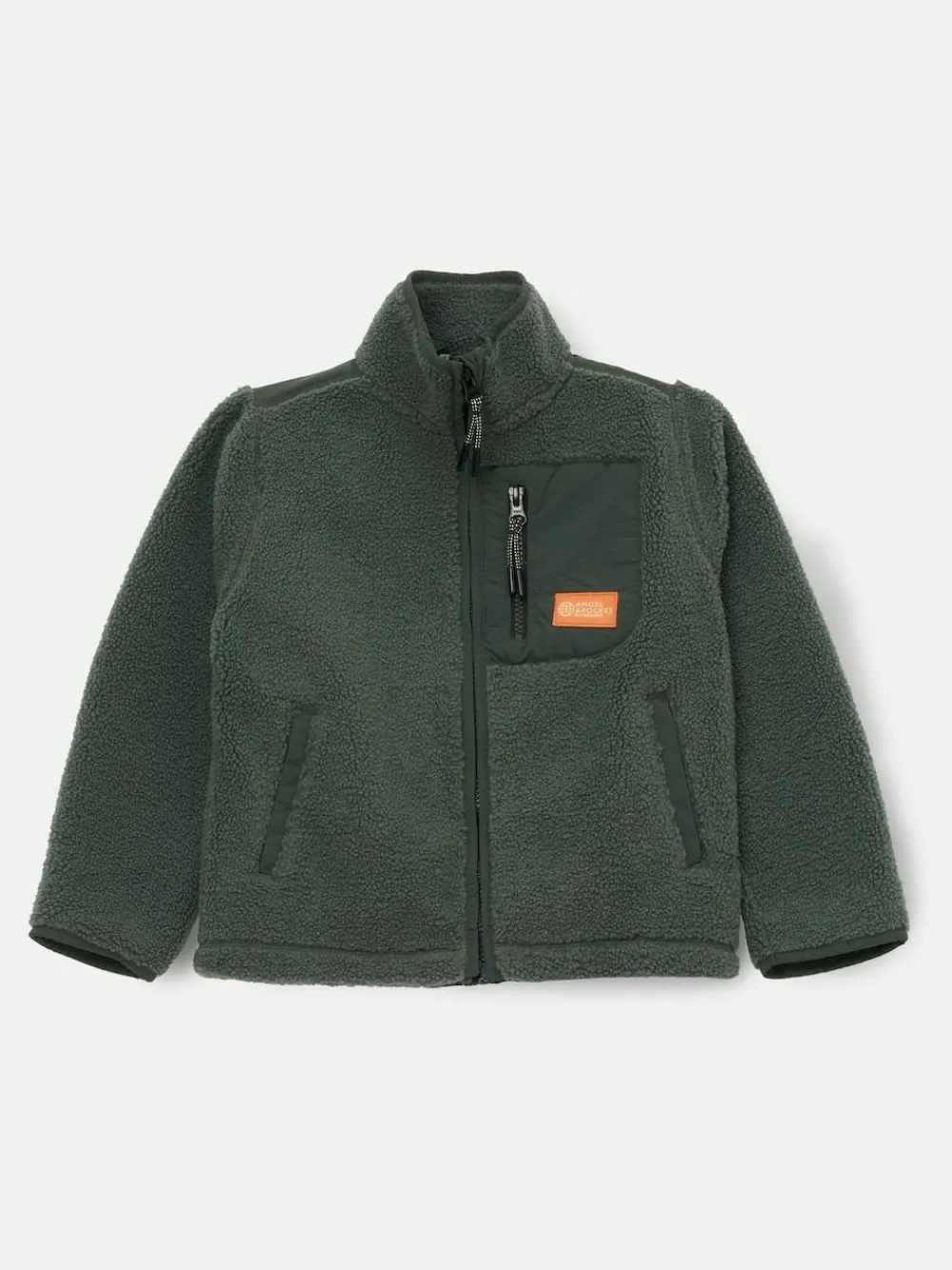Angel & Rocket Green Aaron Zip Through Sherpa Fleece^BOY Coats & Jackets|Snowsuits & Coats