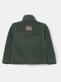 Angel & Rocket Green Aaron Zip Through Sherpa Fleece^BOY Coats & Jackets|Snowsuits & Coats