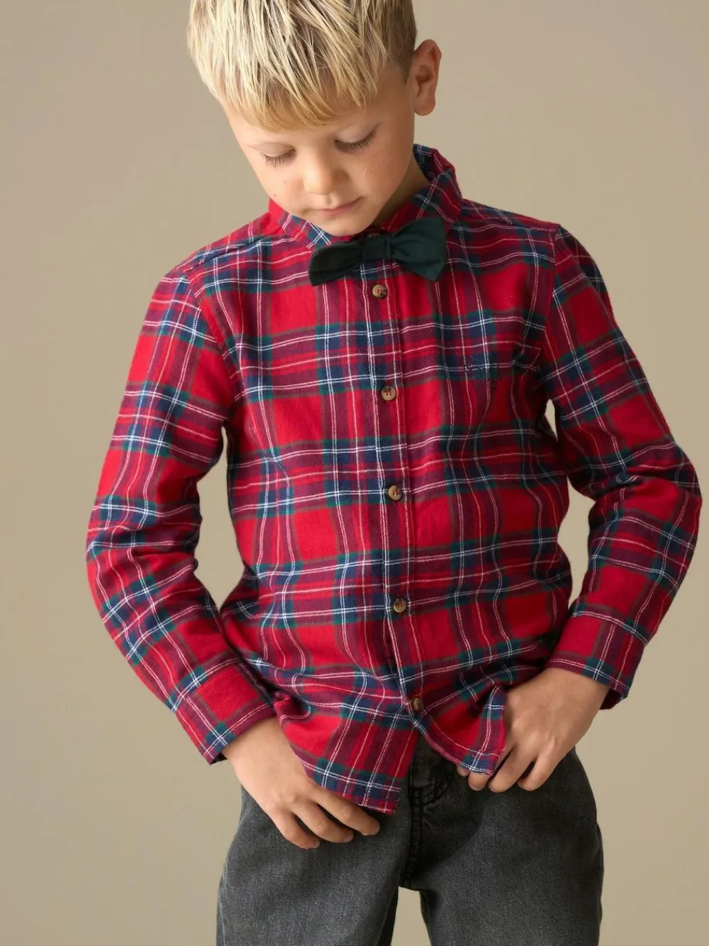 Angel & Rocket Camden Brushed Shirt With Bow Tie^BOY Occasionwear|Shirts