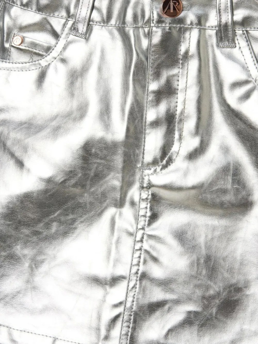 Best Angel & Rocket Silver Mallory Mini Skirt