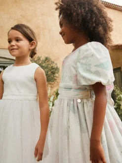 Hot Angel & Rocket White Charlotte Ballerina Bow Dress