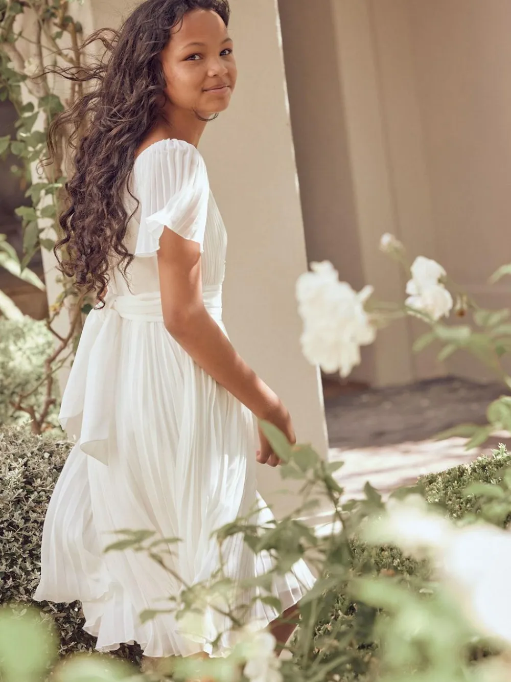 Angel & Rocket Pleated Ballerina Occasion Bow Dress^ Occasionwear|Dresses