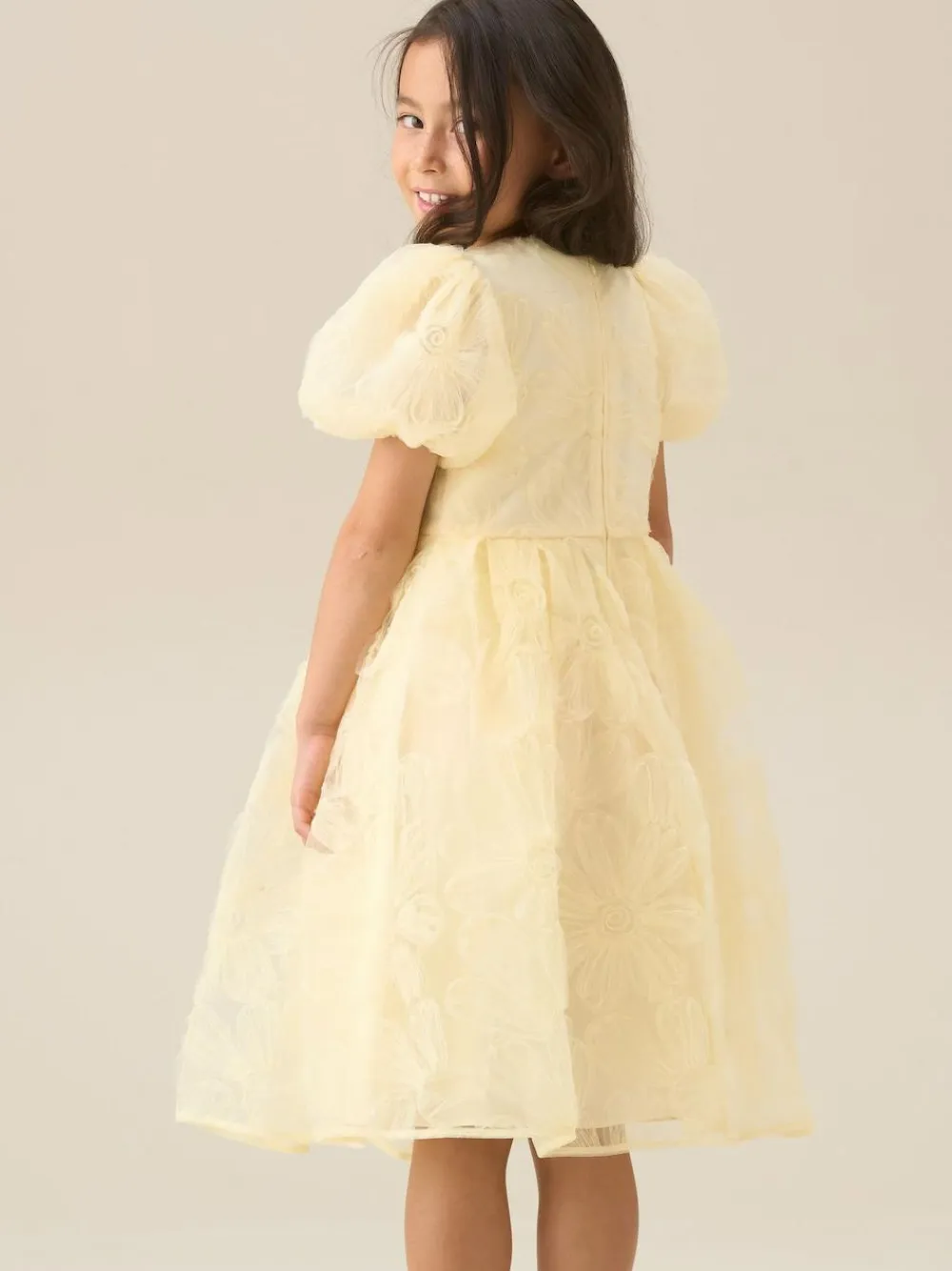Angel & Rocket Francine Embellished Puff Sleeve Dress^ Occasionwear