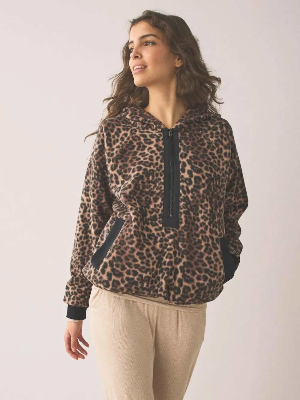 Next Half Zip Borg Fleece^Women Loungewear|Hoodies & Sweatshirts