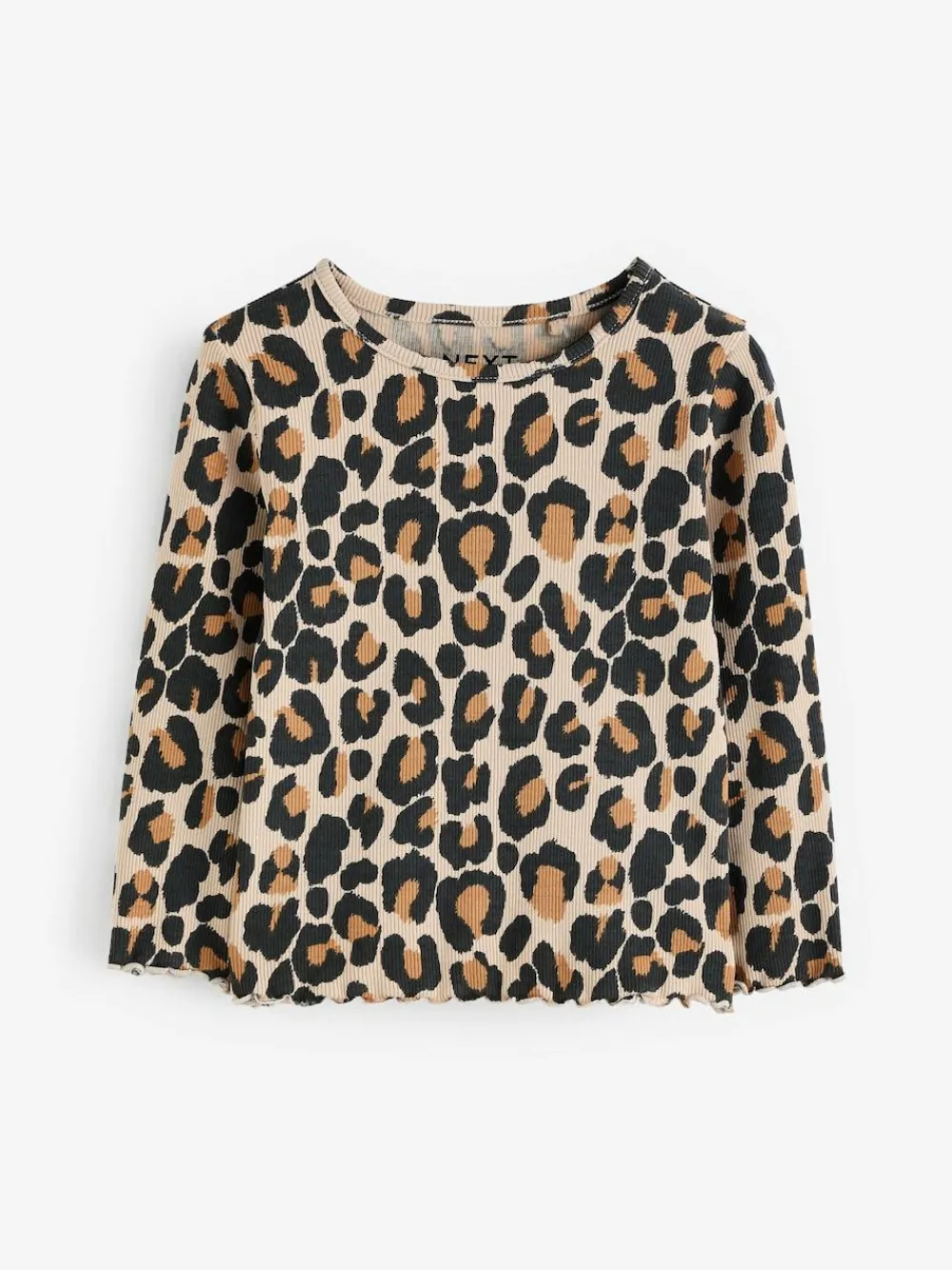 Next Cotton Rich Long Sleeve Rib T-Shirt (3mths-7yrs)^ T-Shirts