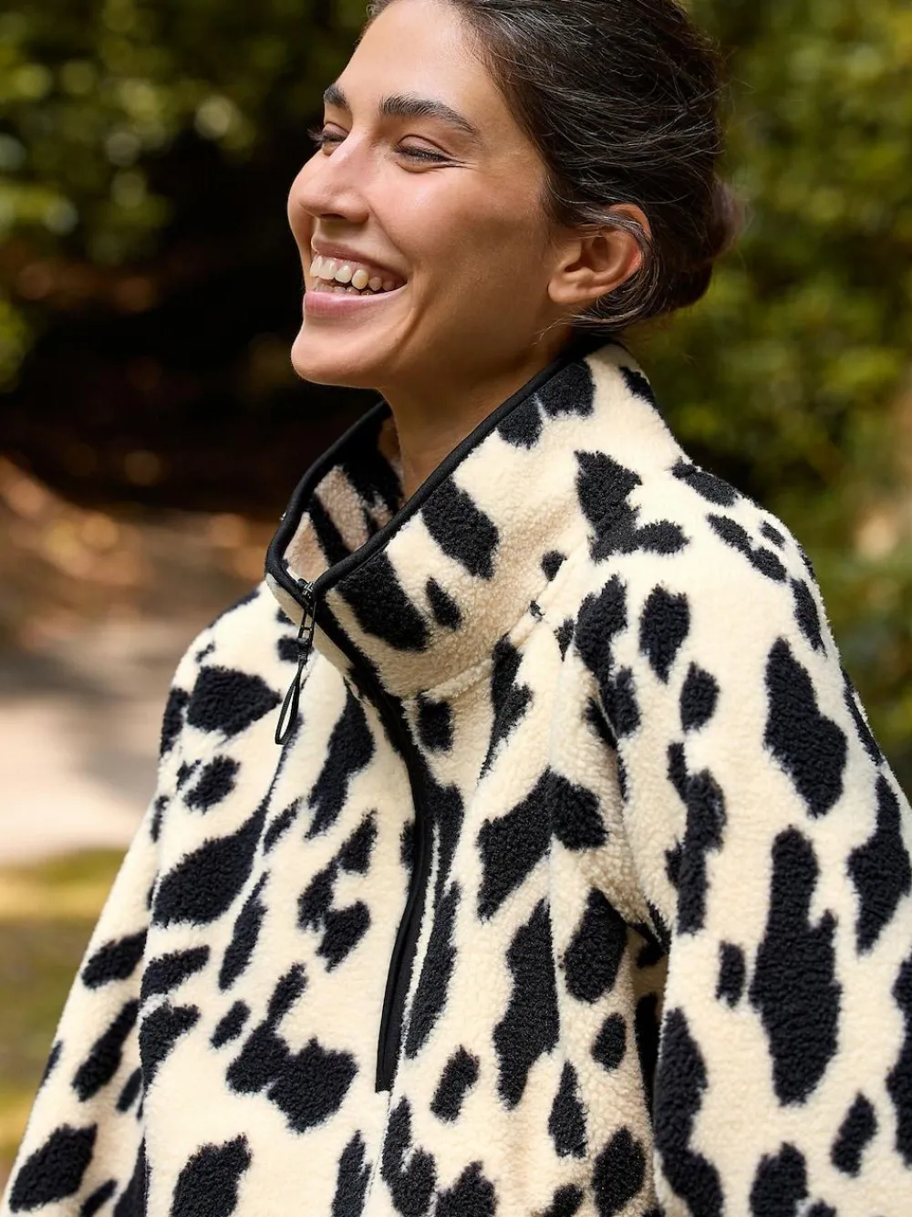 Clearance Next Active Printed Borg Jacket Animal Print