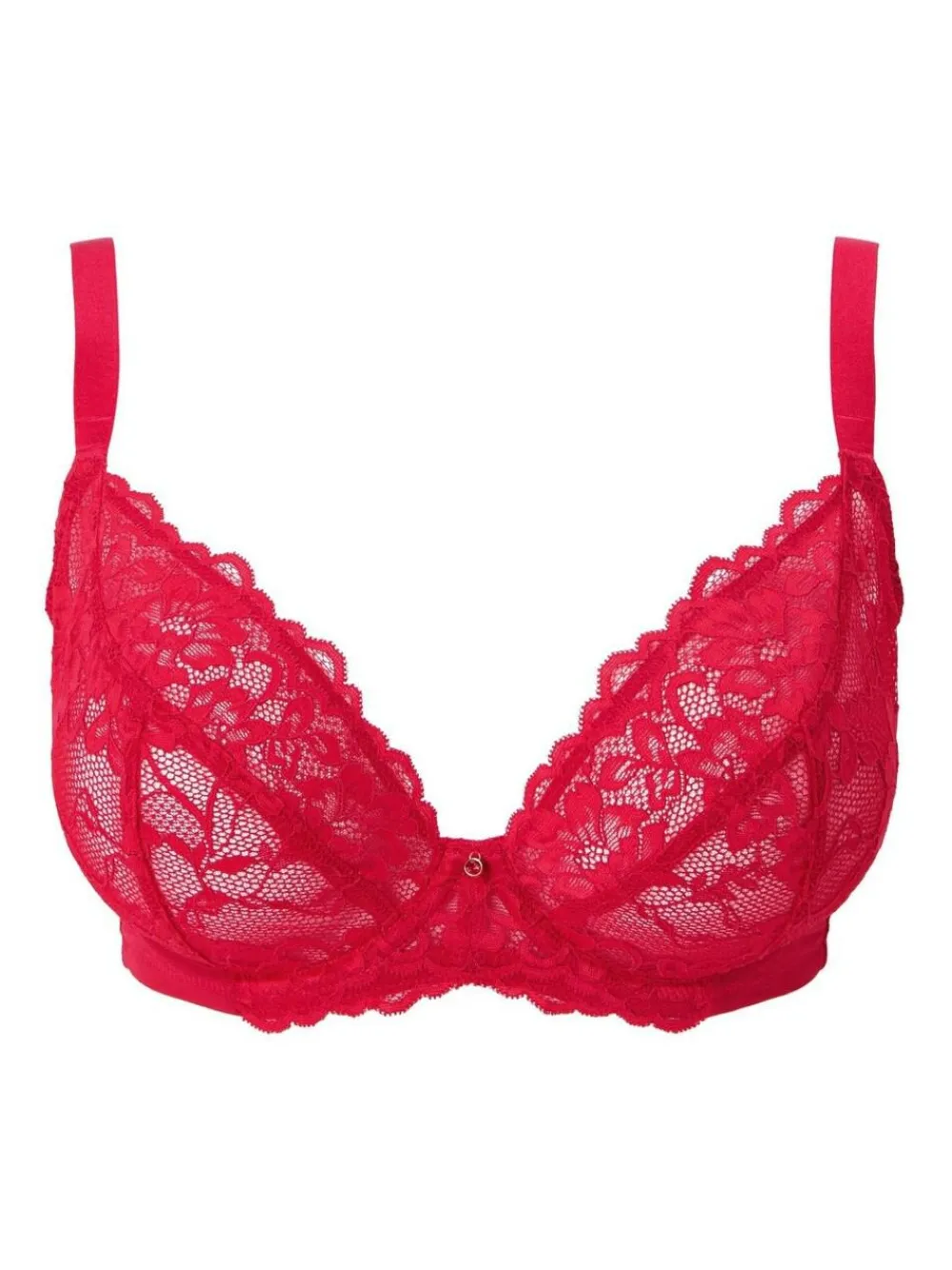 Discount Ann Summers Red DD+ Non Pad Plunge Sexy Lace Bra