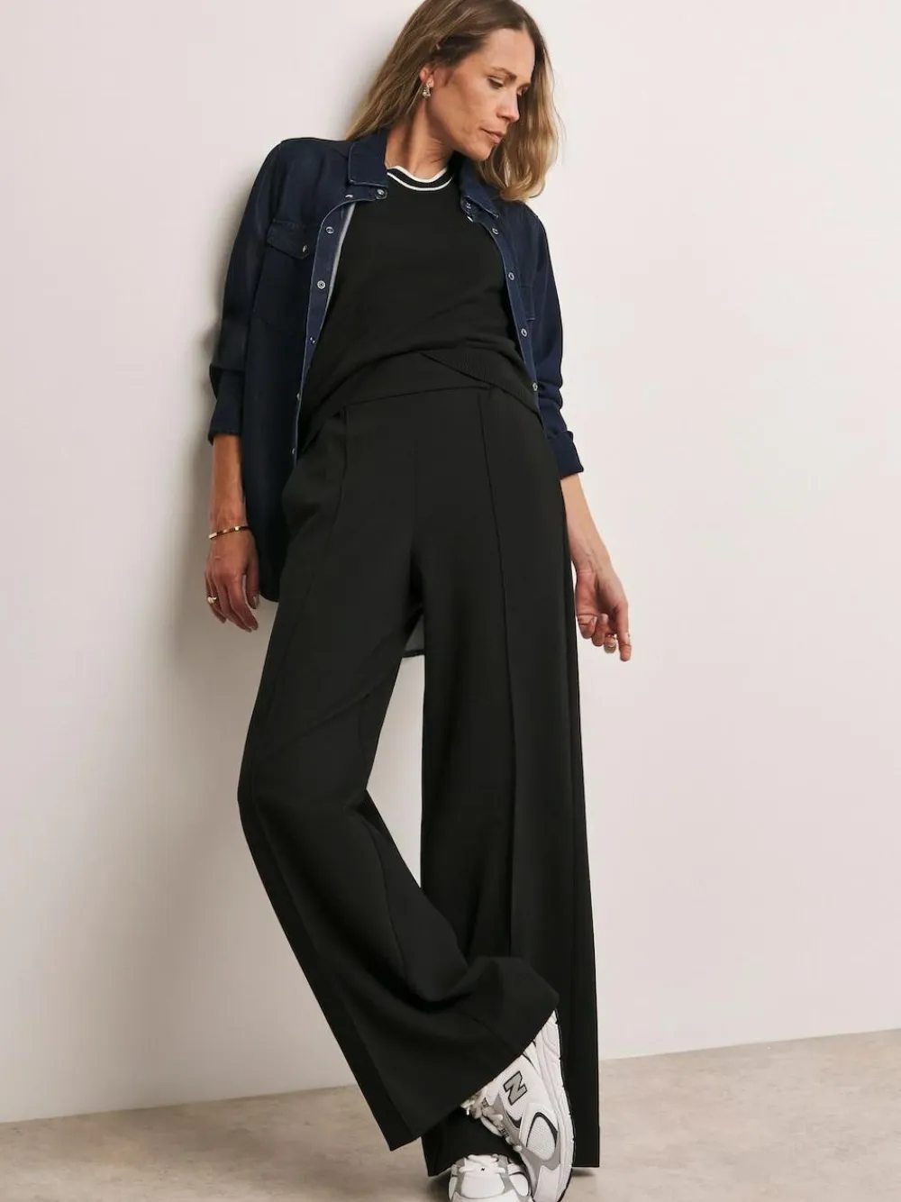 JD Williams Anthology By Premium Ponte Wide Leg Trousers^Women Suits & Tailoring