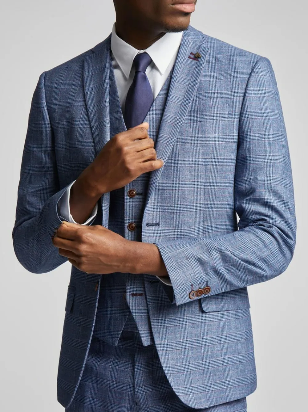 Antique Rogue Blue Hemlock Check Jacket^ Blue Suits