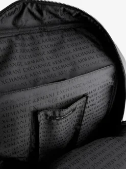 Discount Armani Exchange Logo Black Backpack