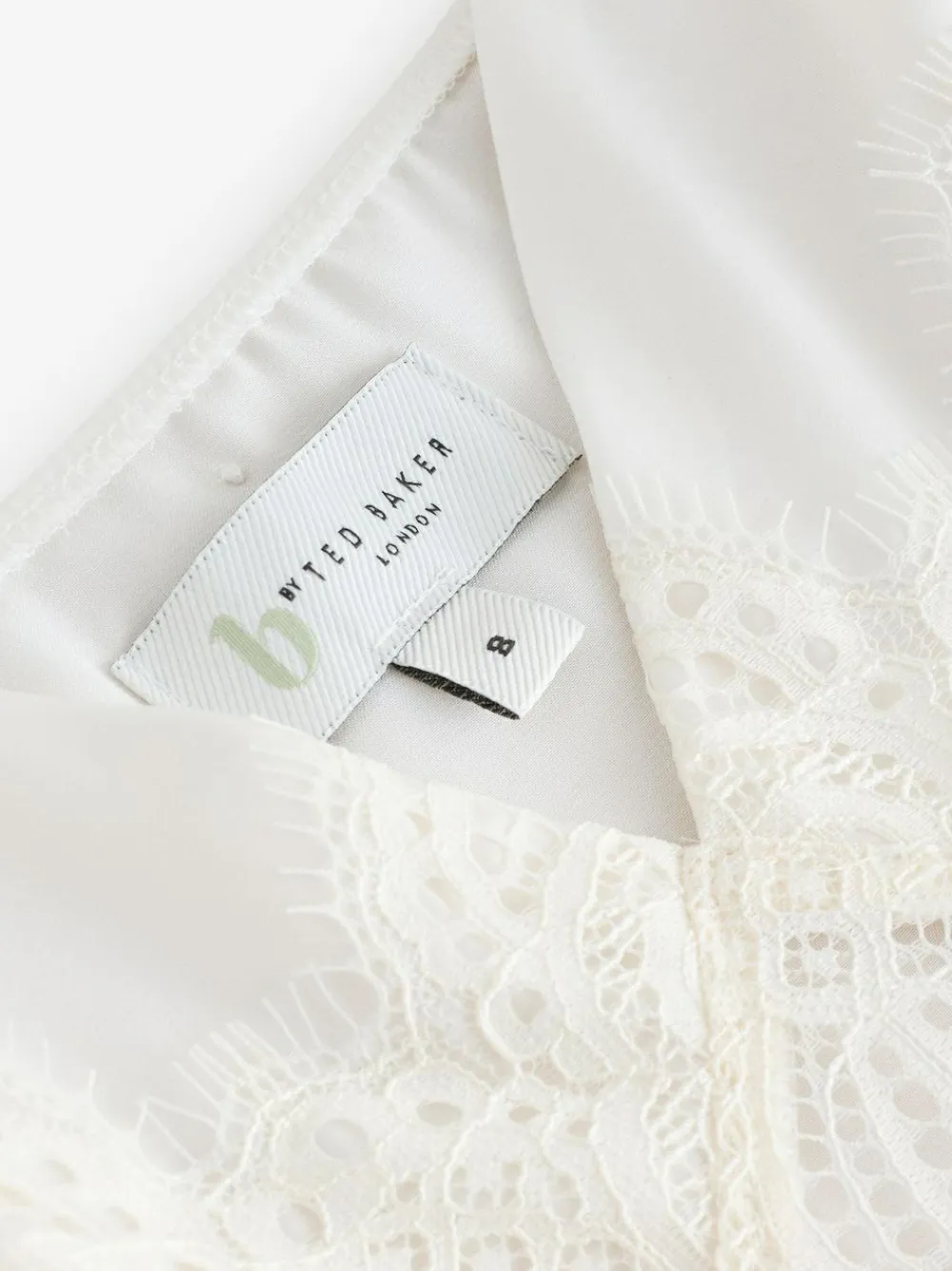 Hot B by Ted Baker Ecru Satin Lace Bridal Slip