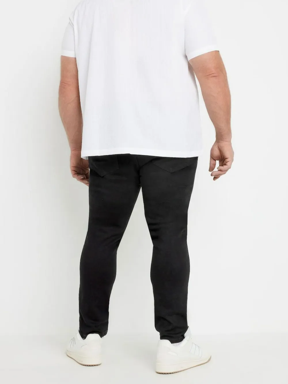Sale BadRhino Big & Tall Tapered Strech Jeans Black