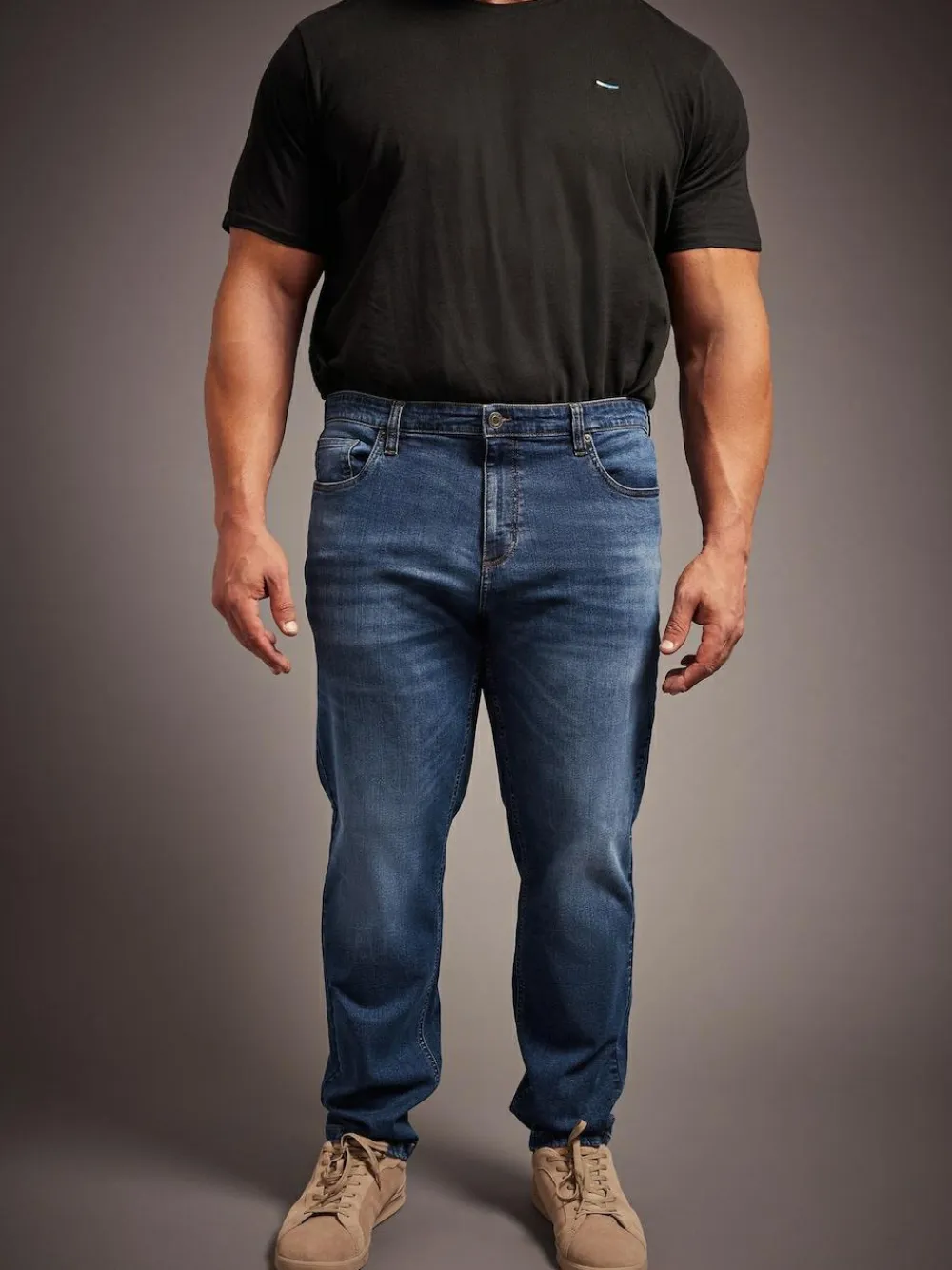BadRhino Big & Tall Washed Denim Jeans^ Jeans|Jeans