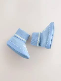 Baker by Ted Baker Baby Boys Knitted Booties Blue