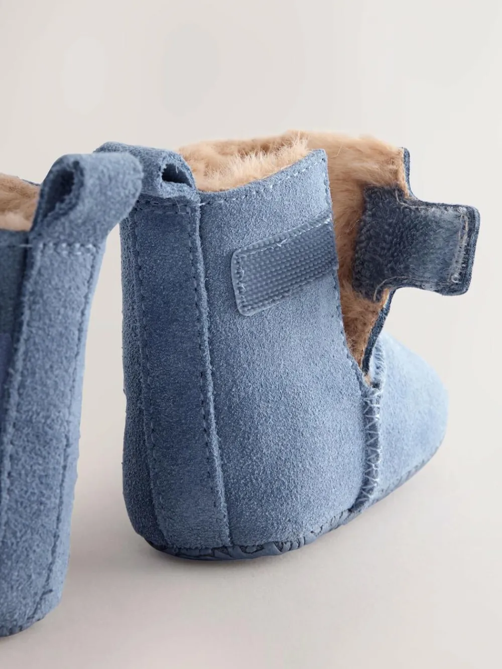 New Baker by Ted Baker Baby Boys Slipper Padders Boots Blue