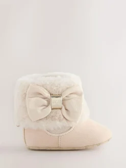 Baker by Ted Baker Baby Girls Faux Fur Trim Padders Boots^ Boots|Baby Boots
