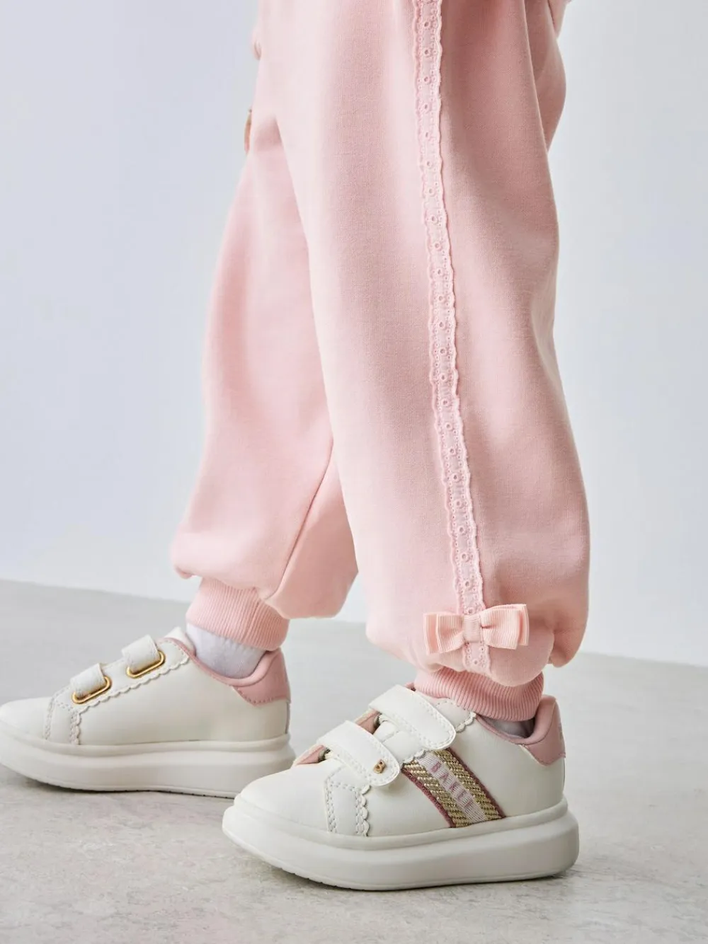Baker by Ted Baker Blue 2 Piece Side Bow Detail Sweat & Joggers Set Pink