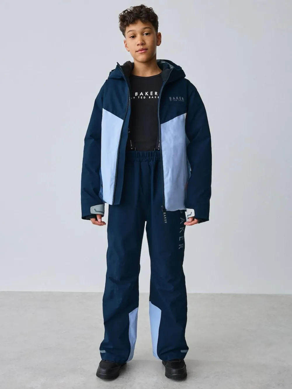Clearance Baker by Ted Baker Blue Waterproof Padded Ski Coat
