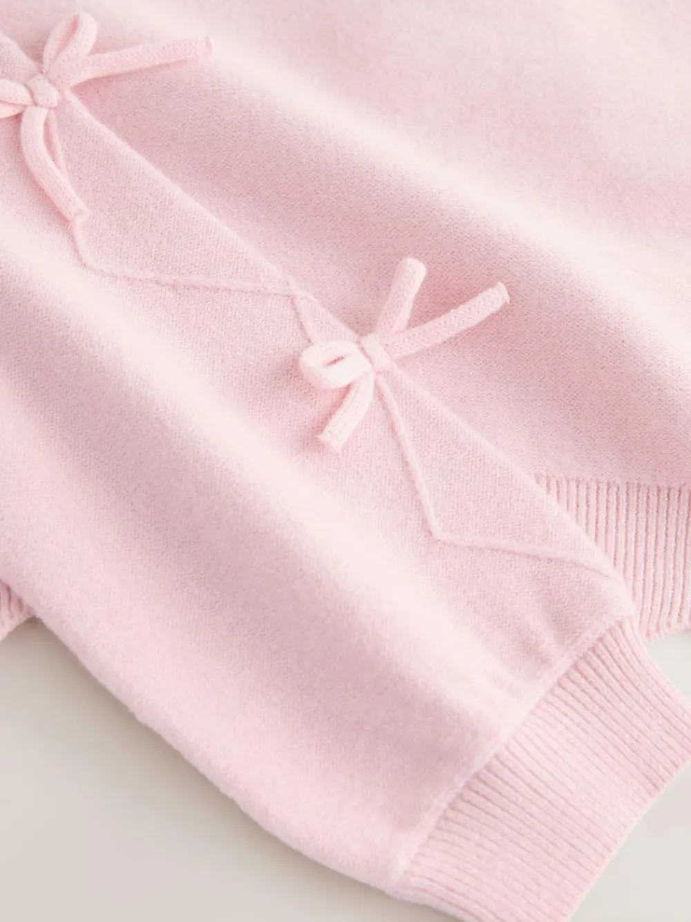 Baker by Ted Baker Bow Sleeve Scallop Edge Cardigan^ Occasionwear|Knitwear & Sweaters