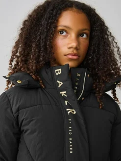 Baker by Ted Baker Girls Shower Resistant Longline Padded Coat^ Jackets & Coats|Snowsuits & Coats